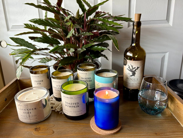 Wine Bottle Candles