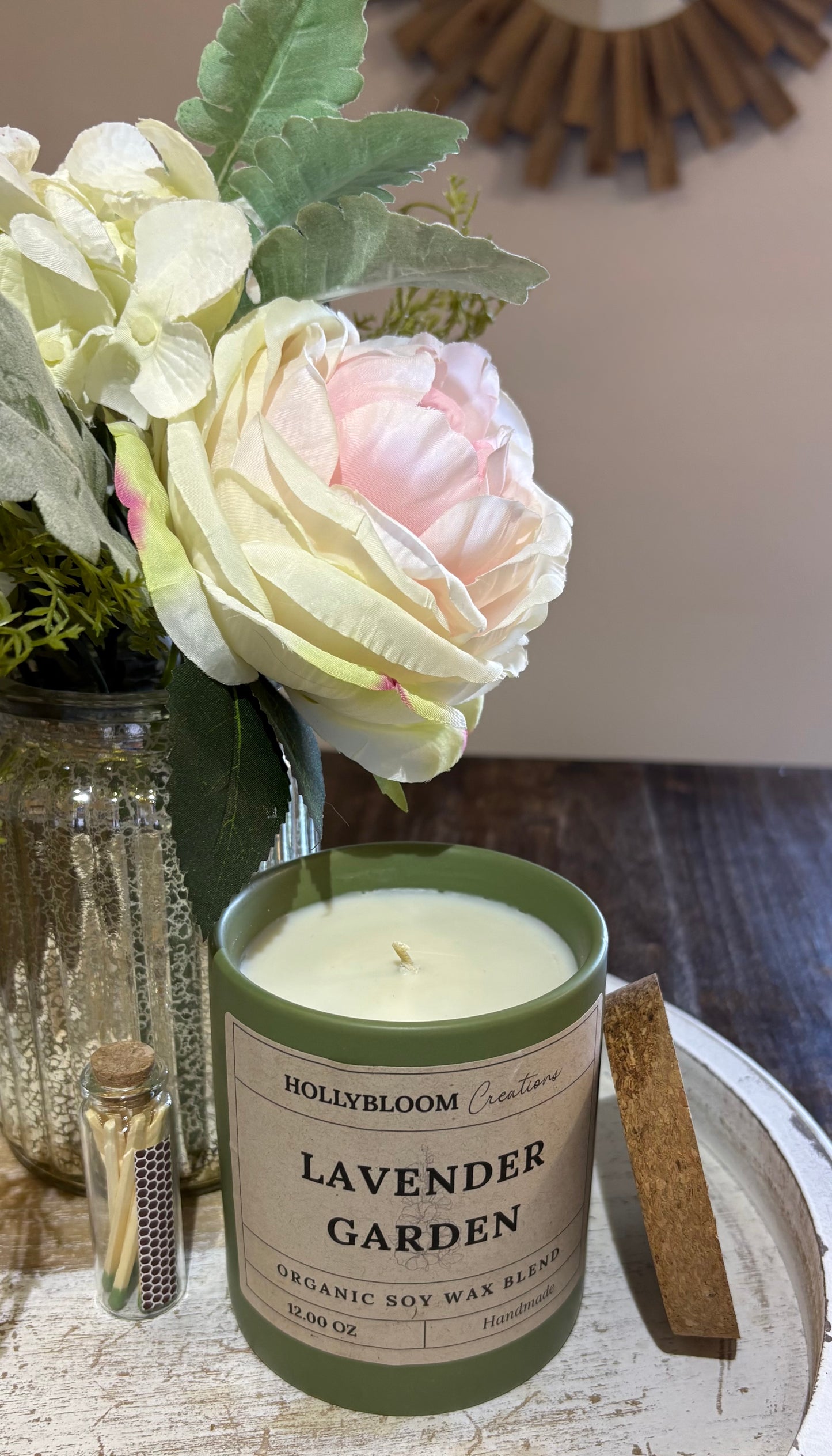 Sage Green Ceramic Tumbler Candle 12 oz