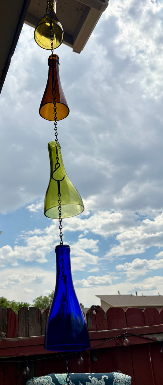 Wine Bottle Rain Chain and Garden Decoration Style 2