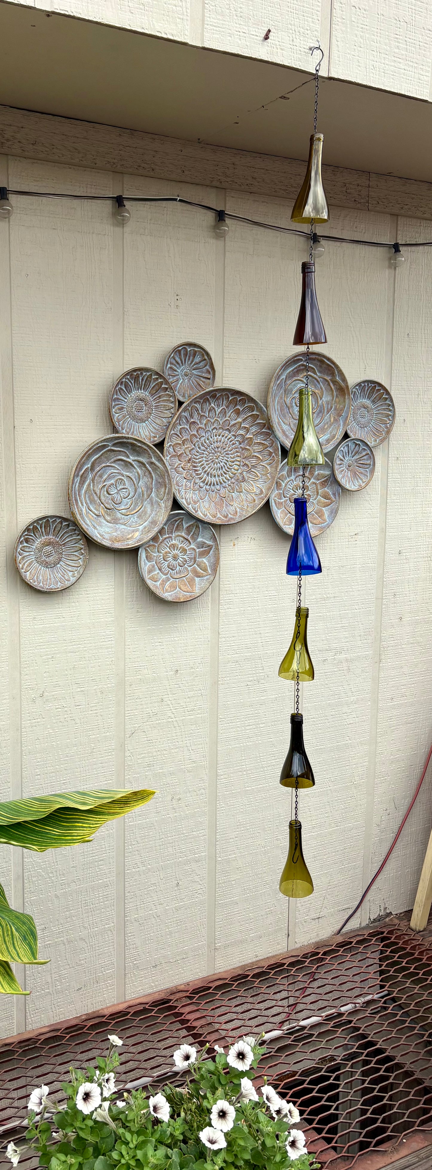 Wine Bottle Rain Chain and Garden Decoration Style 2